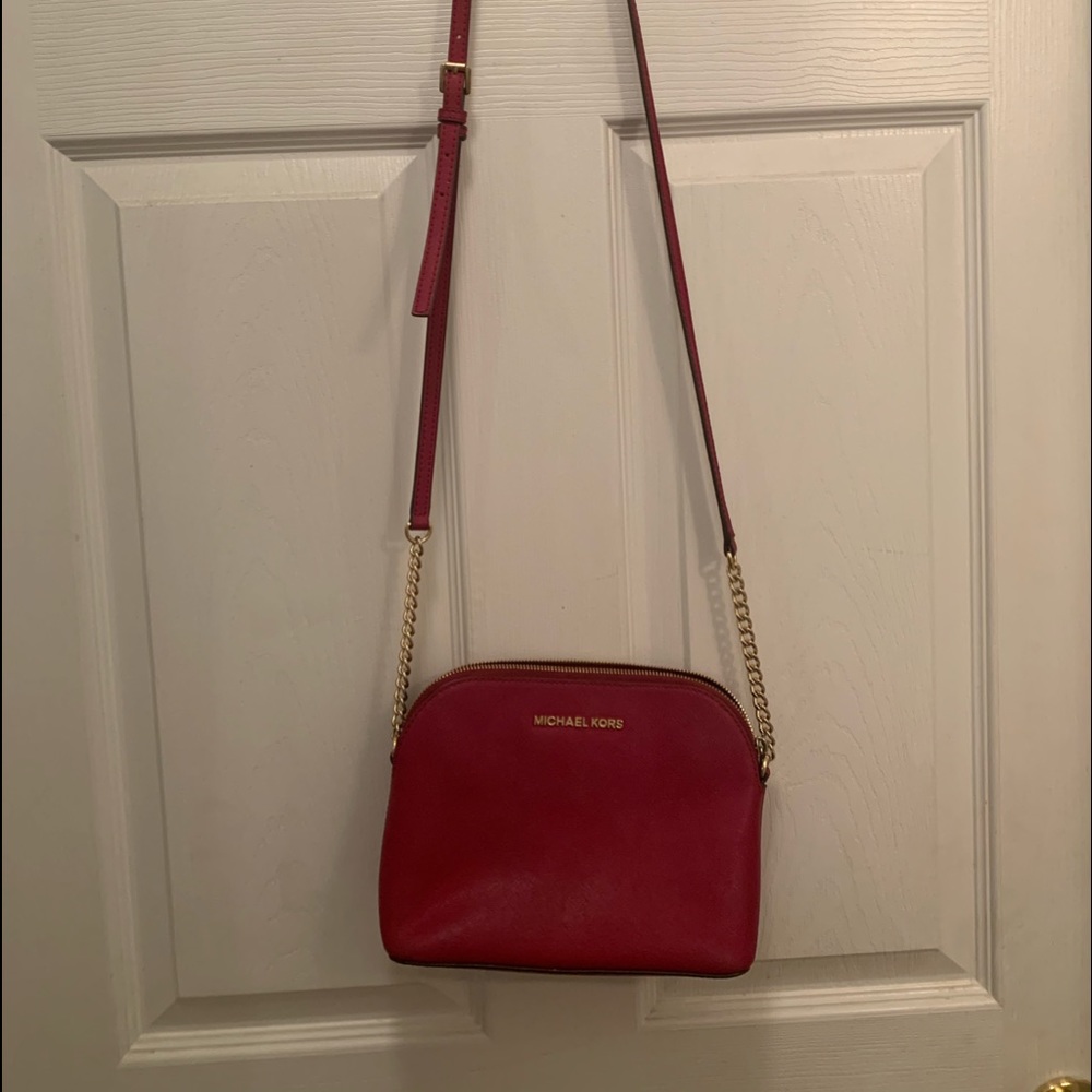 Michael Kors Red Crossbody Purse